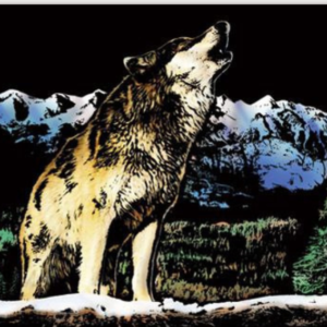 skretç rəsm "canavar"