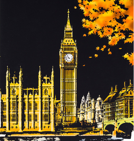 skretç rəsm "big ben"