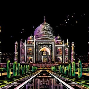 skretç rəsm "tac mahal"