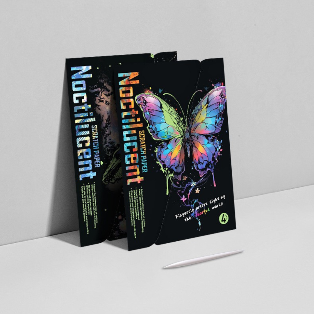 neon skretç rəsm "kəpənək"