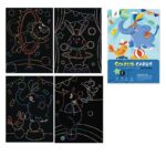 uşaqrlar üçün skretç rəsm seti, scratch art set