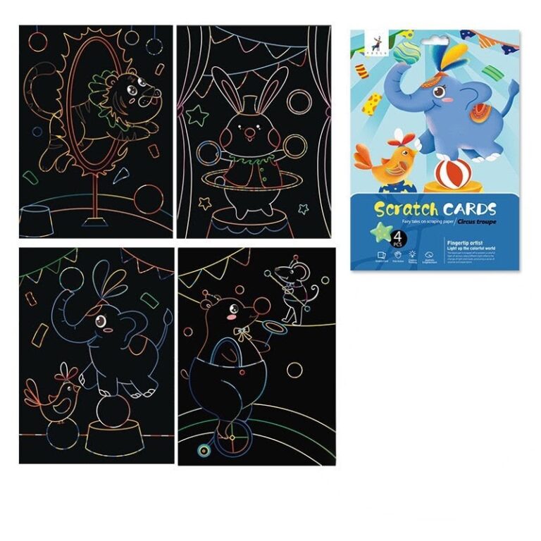 uşaqrlar üçün skretç rəsm seti, scratch art set
