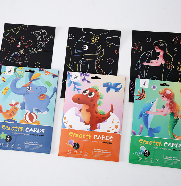 uşaqrlar üçün skretç rəsm seti dinozavr, scratch art set dino