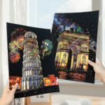 Skretç rəsm Roma və Avropa Memarlığı – 4 Ədəd Skreç Rəsm Dəsti - Image 2